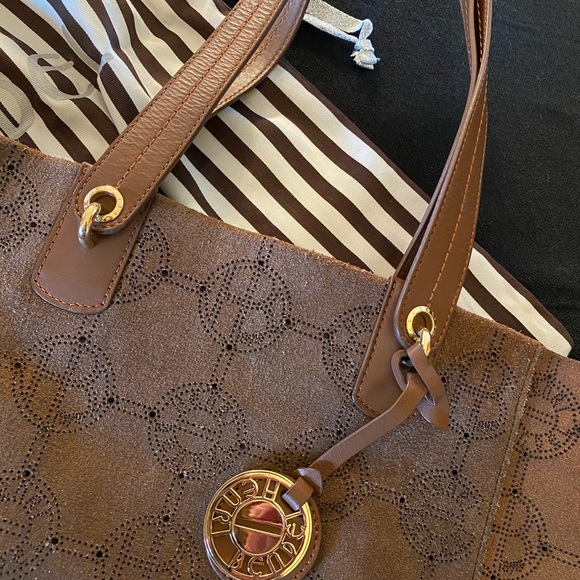 Henri Bendel Bronze Suede Bag - Picture 2 of 9